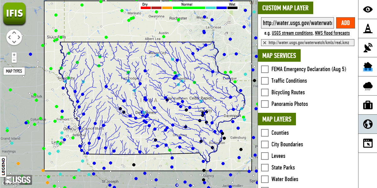 IFIS custom map layer