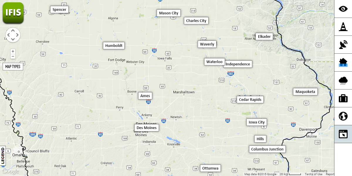 IFIS flood inundation map communities