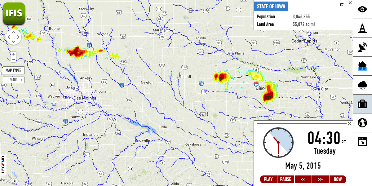 IFIS weather conditions