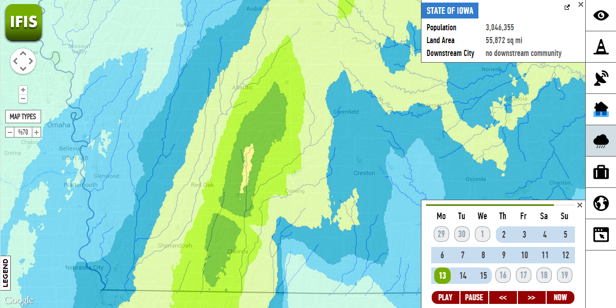 IFIS weather conditions