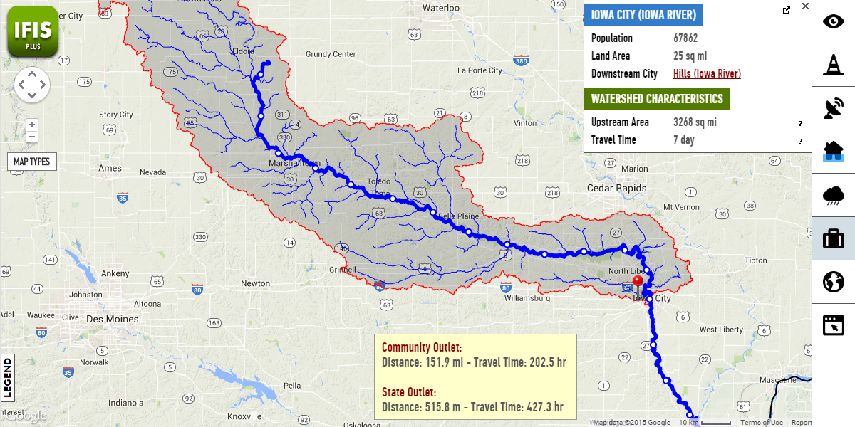 IFIS rainfall tracker