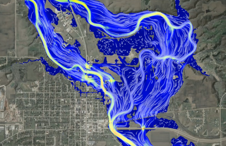 Flood mapping for Adel, Iowa