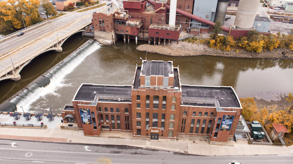 Aerial photo of Stanley Hydraulics Lab